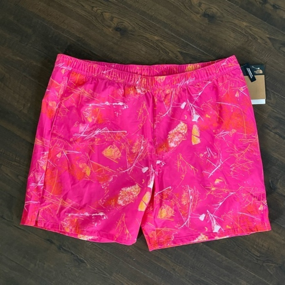 THE NORTH FACE Wander Shorts Pink Flower Lightweight FlashDry NWT Size XXL - Picture 6 of 13
